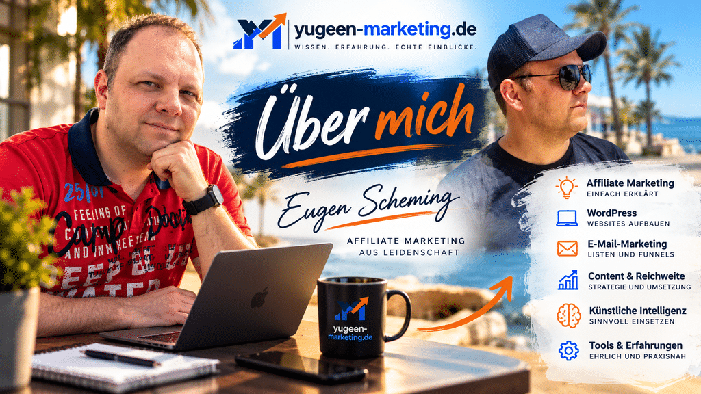 Über mich – Yugeen 2 Yugeen Marketing, Eugen Scheming, Affiliate Marketing lernen, Email Marketing