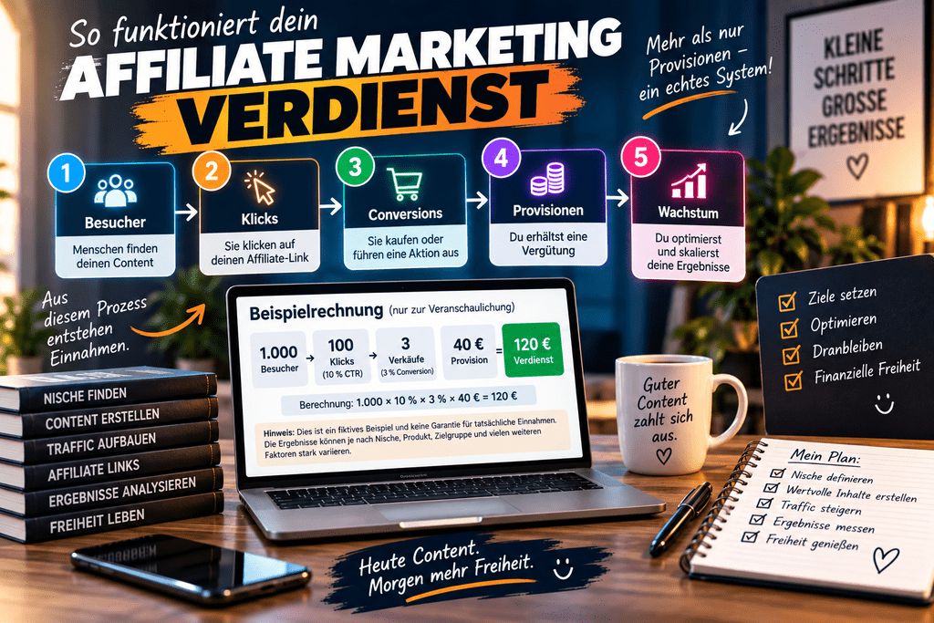Affiliate Marketing Verdienst: 10 ehrliche Fakten für Anfänger 3 Affiliate Marketing Verdienst berechnen – Traffic, Klicks, Verkäufe und Provisionen