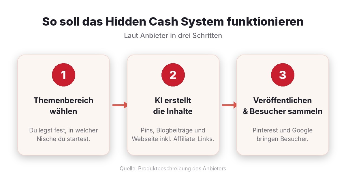 Hidden Cash System Erfahrungen: Was taugt die KI-Software für Pinterest-Affiliate-Marketing wirklich? 4 Hidden Cash System Erfahrungen – So funktioniert die Software in 3 Schritten